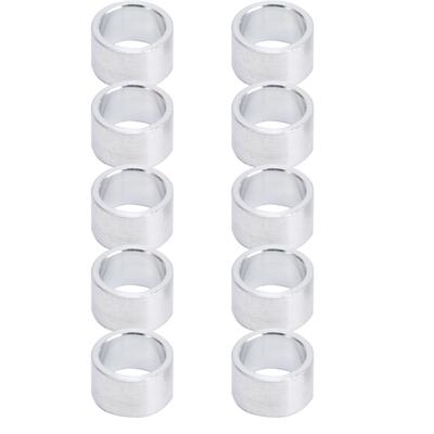 10 Stück Aluminiumlegierung Abstandshalter Rund Ungewindete Abstandshalter Stützbeschläge Außendurchmesser 10mm6mm