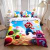 Children Duvet Cover Pillowcase Hot Cartoon Cute M-Mario Bedding Set Adult Boy Girl Bedroom Decoration Single Double Large Size