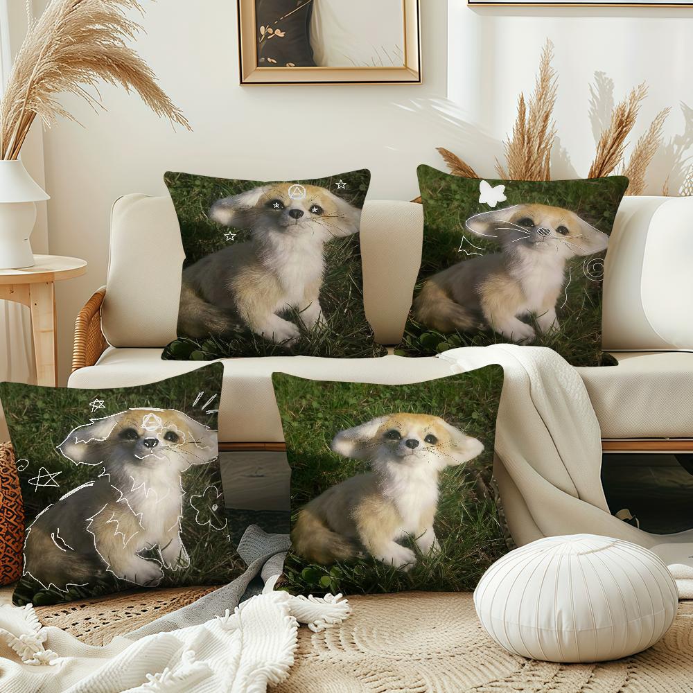 Cute Fox cushion cover Pillow Cover Decoration Room Home Sofa living Office Car Nordic Simplicity