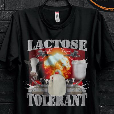 Silver Lactose Intolerant Funny Meme Gift Tshirt For Friends,Diarreha Shirt Teenager,Free Milk,Shirt For Lactose Tolerant,Cringy Shirts GenZ