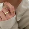 Unique Design Stylish Silver Plated Finger Ring For Women Adjustable And Trendy