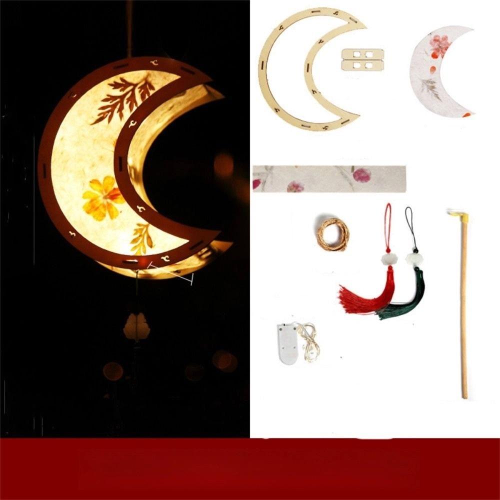 

DIY Material Bag Mid-Autumn Festival Lantern Handmade Luminous Handheld Rabbit Lantern Glowing Geometry Shape 4inch