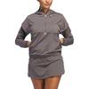 Adidas Logo Hooded Long Sleeve Jacket Women jackets Gray IP4208