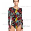 Womens Quick-Dry UV Protection Digital Print Wetsuit Snorkeling Surfing Swimming Water Sports