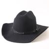 Popular European and American Classic Imitation Cashmere Felt Hat, Men's and Women's Fashion Seamless Edge Western Cowboy Hat