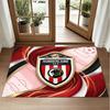 Sunderland Football Design Crystal Velvet Rug Soft Decorative Mat for Bedroom Entrance