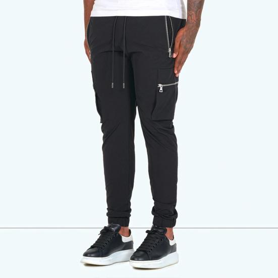 Pantaloni Sportivi da Uomo Multitasche Vita Elastica Lunghezza alla Caviglia Casual Comodi Pantaloni della Tuta per il Jogging