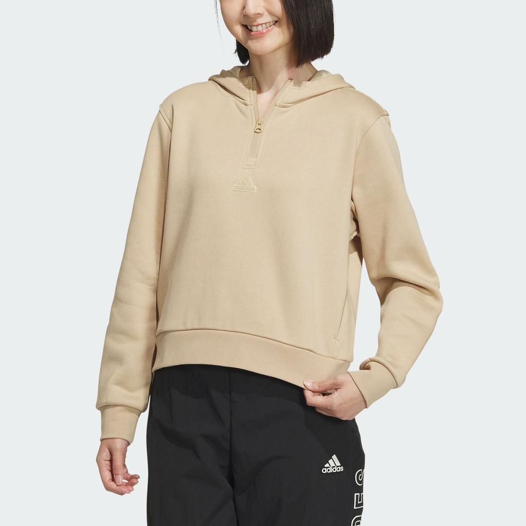 Adidas W Fustl Hoodie3 Sweatshirt Women's Light Khaki IM8982