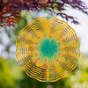 Vibrant Leopard Floral Wind Chime 10 Inch Metal Rotating 360 Degree for Garden Balcony Decor All Season Holiday Gift