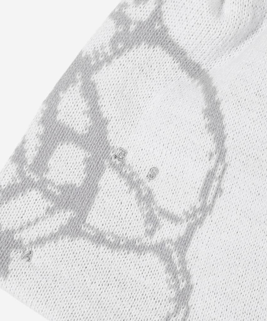 NODE LABS Dev:8 Graphic Knit Beanie_White