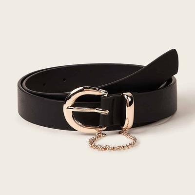 New Dark Punk Belt Buckle Chain Simple Versatile Fashion Women's Belt