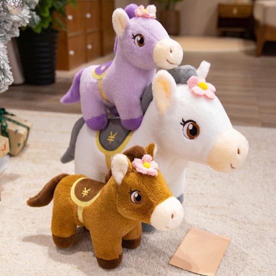 2026 Year of The Horse Plush Toy Doll Auspicious Meaning Desktop Ornament Good Luck Mascot Doll Colorful Horse Plushie