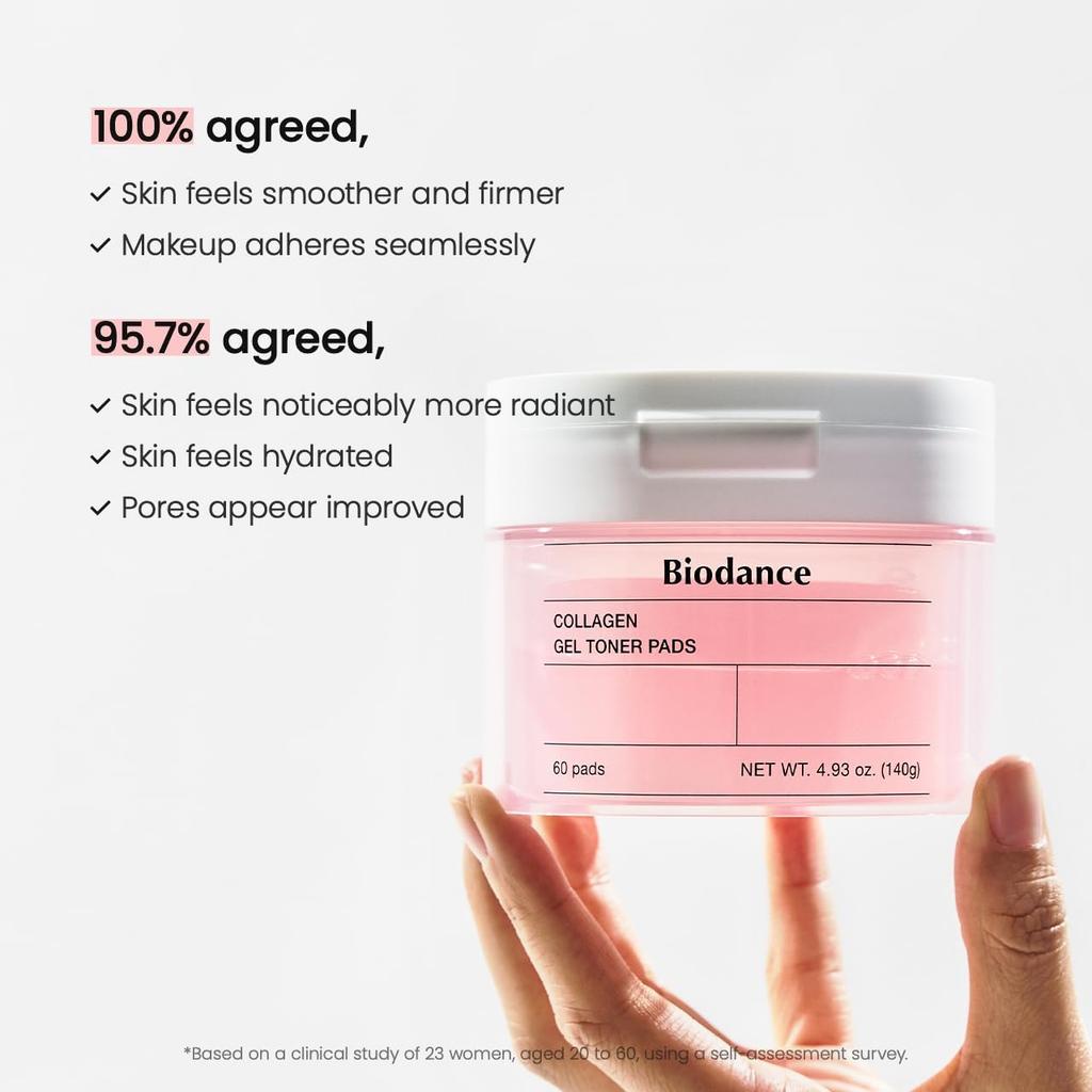 Biodance Gel Toner Pads 60pcs Toner Pad Collagen Vita Ceranol Sea Kelp