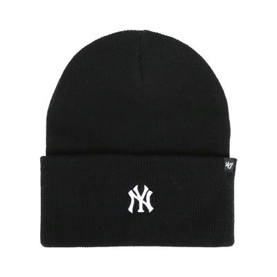 '47 MLB New York Yankees Base Runner Cuff Knit Beanie Black Mini Logo