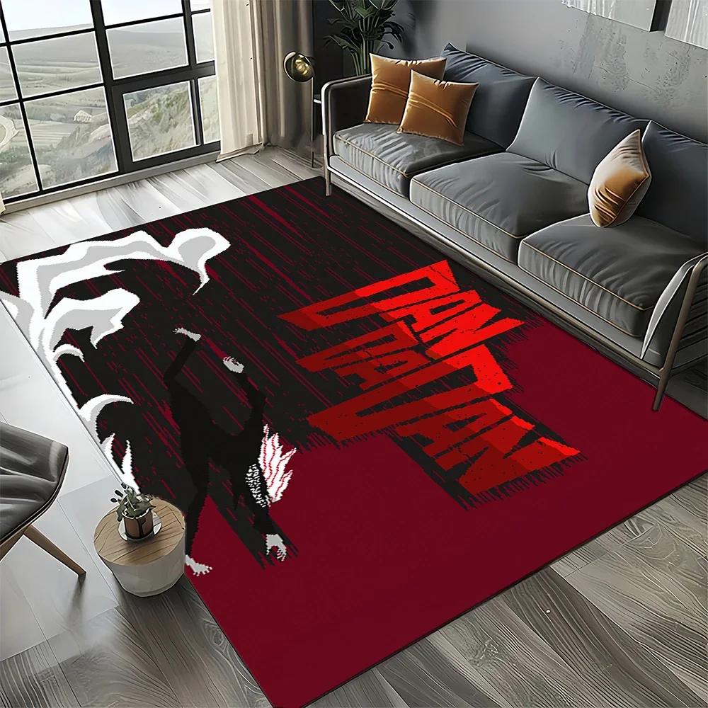 DAN DA DAN Anime Cartoon 3D Carpet Rug for Living Room Bedroom Home Sofa Decoration,Kids Play Non-slip Floor Mat Gift