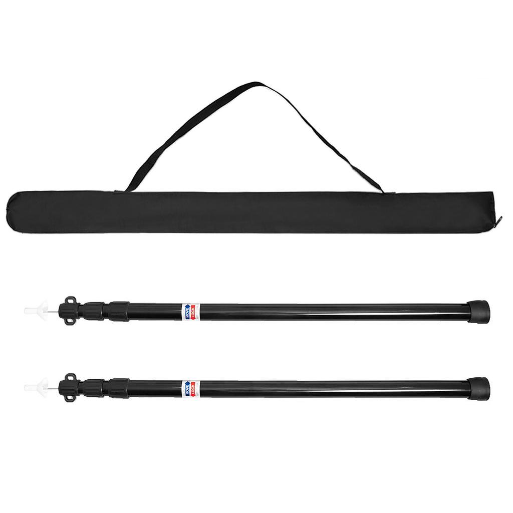 Thicken Aluminum Alloy Tent Pole Adjustable Tent Support Rods Beach Shelter Tarp Awning Pole