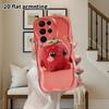 Phone Case: 2D Flat Samsung Galaxy A34 A35 M05 M06 S20 S22 S21 FE Plus 5G Protective Case, Couple Style, Plush Strawberry Doll, Christmas and Hallowee