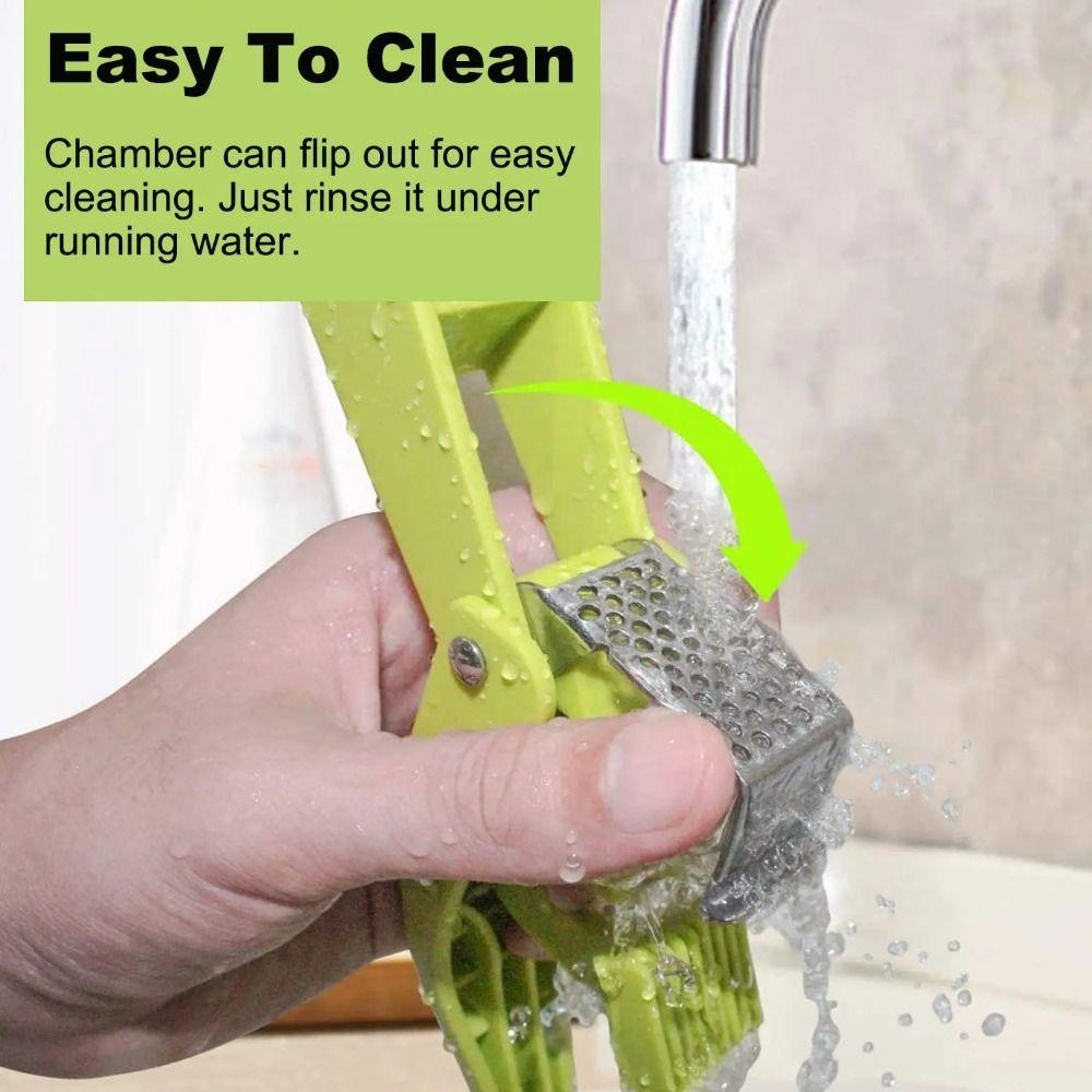 Manual Type Garlic Slicer Mashing Function Vegetable Squeezer 2-in-1 Garlic Press Kitchen Use