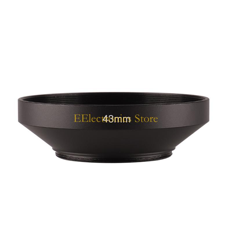 B03C 39 40.5 43 46 49 52 55 58 62 72mm Camera Metal Lens Hood Wide Angle Screw Mount Lens Hood for Digital Camera Accessory