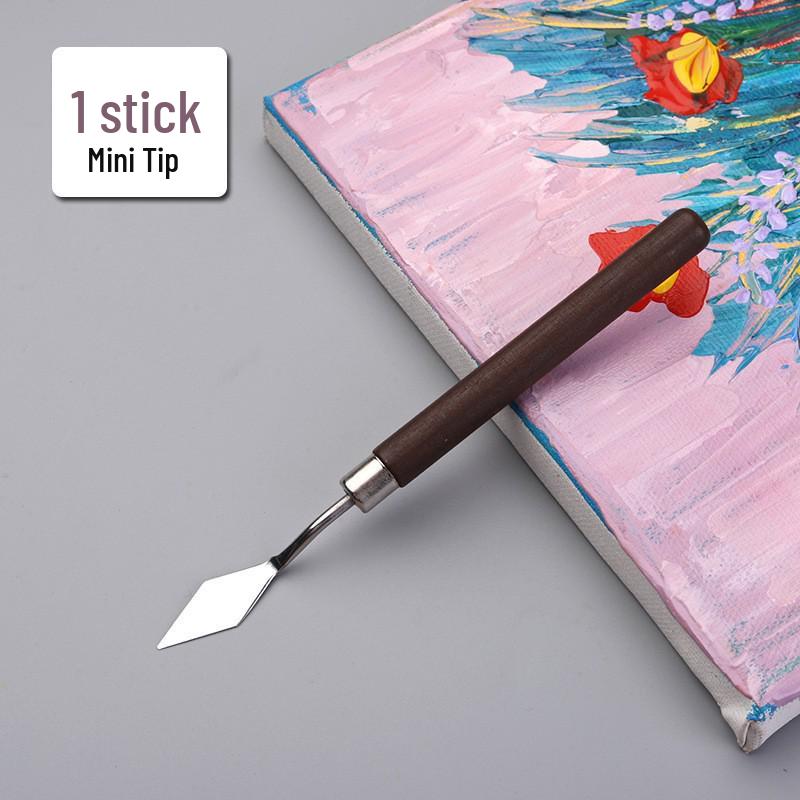 Stainless Steel Art Scraper Knife for Oil Painting and Gouache Pigment