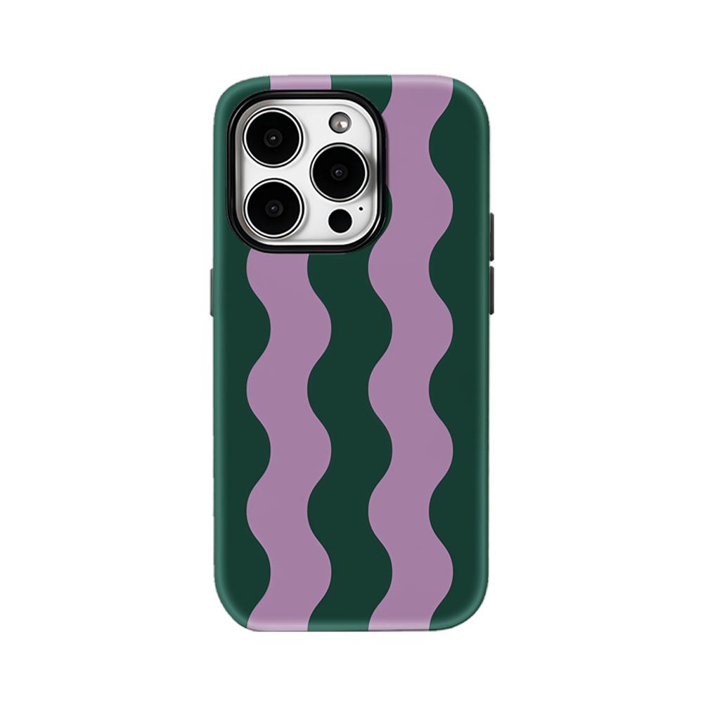 Lavender Wave Phone Case for IPhone 17AIR 16E 16 15 14 13 12 11 17 Pro Max Plus Double-layer Back Cover