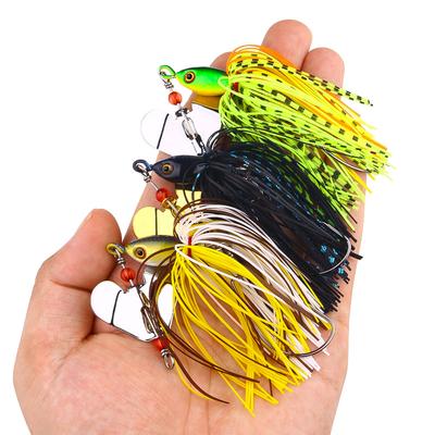 Rotating Spinnerbaits for Bass Jigs Sea Fishing Spinnerbait Trailer Hooks 13cm-20g Fishing Pike Buzzbait Swimbait
