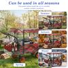 Outdoor Foldable Camper Trolley Rain Cover Transparent Dust Cover with Zipper Universal Handcart Accessories Windproof Cover