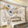 3D Luxury Wallpaper European Swan Floral Jewelry Fresco TV Background Wall Mural Living Room Wall Paper Decor