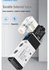 220V Pneumatický solenoidový ventil 4V410-15: 8mm Konektor, 2-polohový 5cestný řídicí ventil pro válec, 24V Směrový pneumatický ventil.
