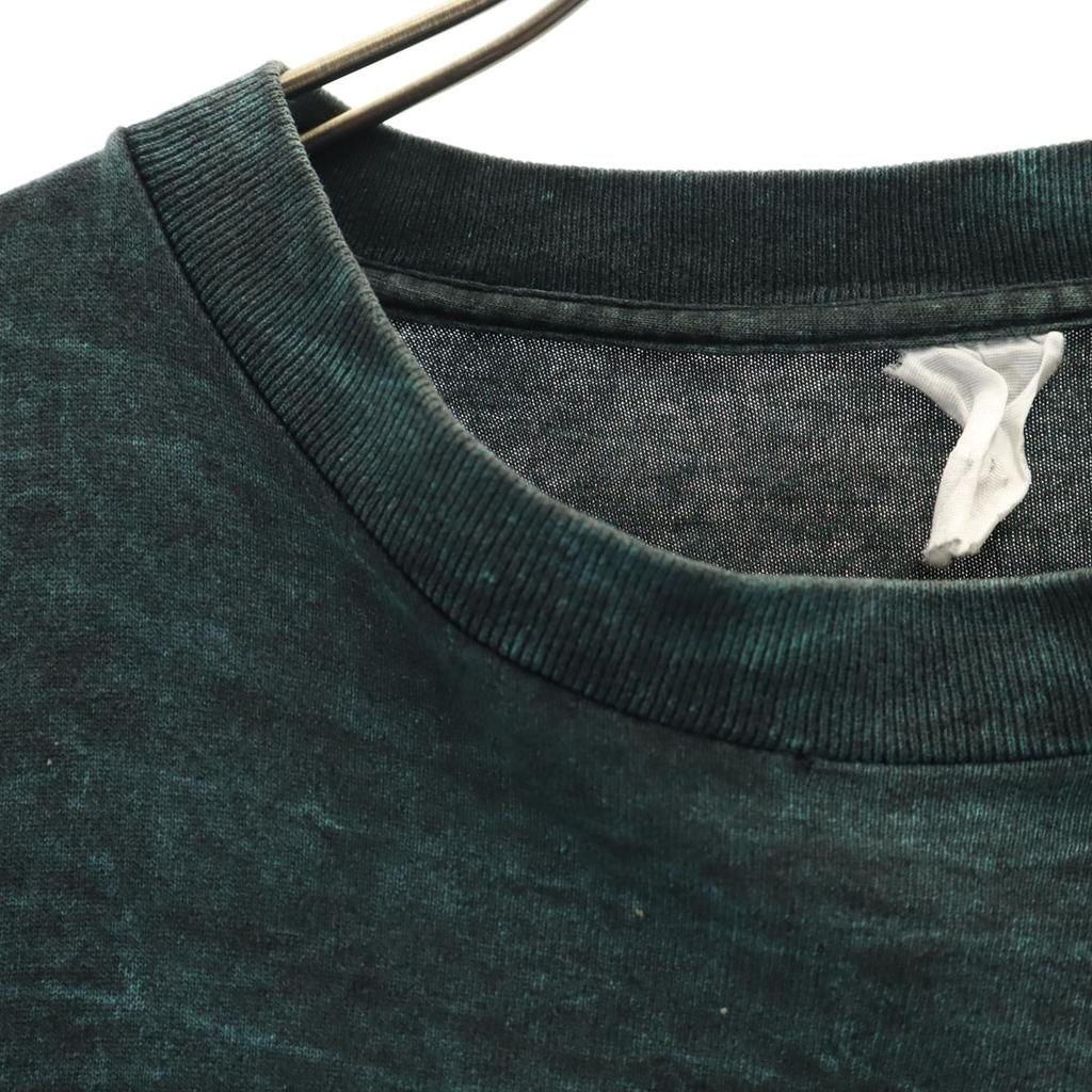 90s Old KOOL Short sleeve T-shirt charcoal green Single stitch Men's Used