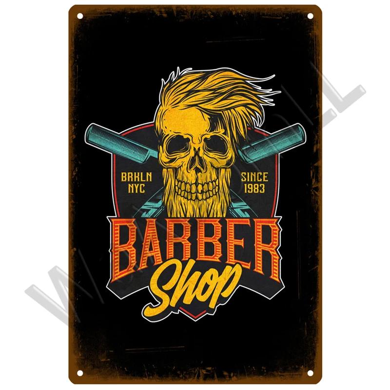 Barber Shop Retro Pub Bar Decoration Tin Sign Shabby Chic Home Decor Plaque Metal Sign Wall Poster Vintage Decor Art Vintage