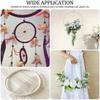 18Pcs Bamboo Rings Set 6 Sizes DIY Bamboo Hoops Set Multipurpose Bamboo Wreath Smooth Craft Hoop for DIY Wedding Wreath Decor