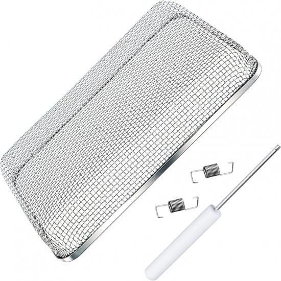 Tatuo Fliegendes Ect-Bildschirm Wohnmobil Ofenlüftungsabdeckung Warmwasserbereiter Lüftungsabdeckung Edelstahlgewebe Mit Installationswerkzeug (4,5 x 4,5 Zoll)