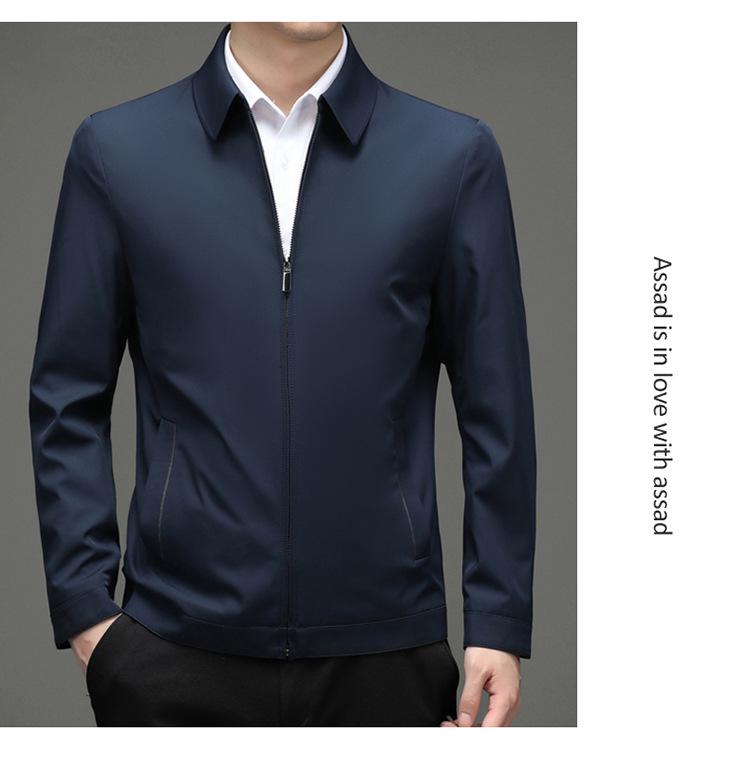 2025 Fall/Winter Men's Casual Business Jacket - Lapel Dad Style Top, Hot-Selling Outerwear