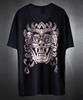 Kileutimuka Back Bleach U-Neck Short Sleeve T-Shirt Black