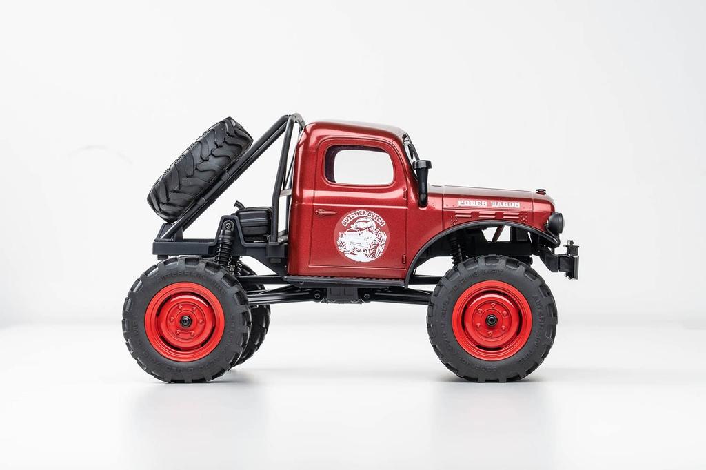 FMS Scale Realistic RC Finished Model Mud Racer 4x4 Power Wagon Red Electric Radio Control FMS12401RED 1/24