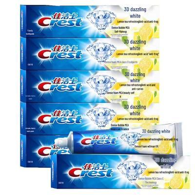 Crest 3D White Lemon Tea Refreshing Toothpaste (6-Pack)