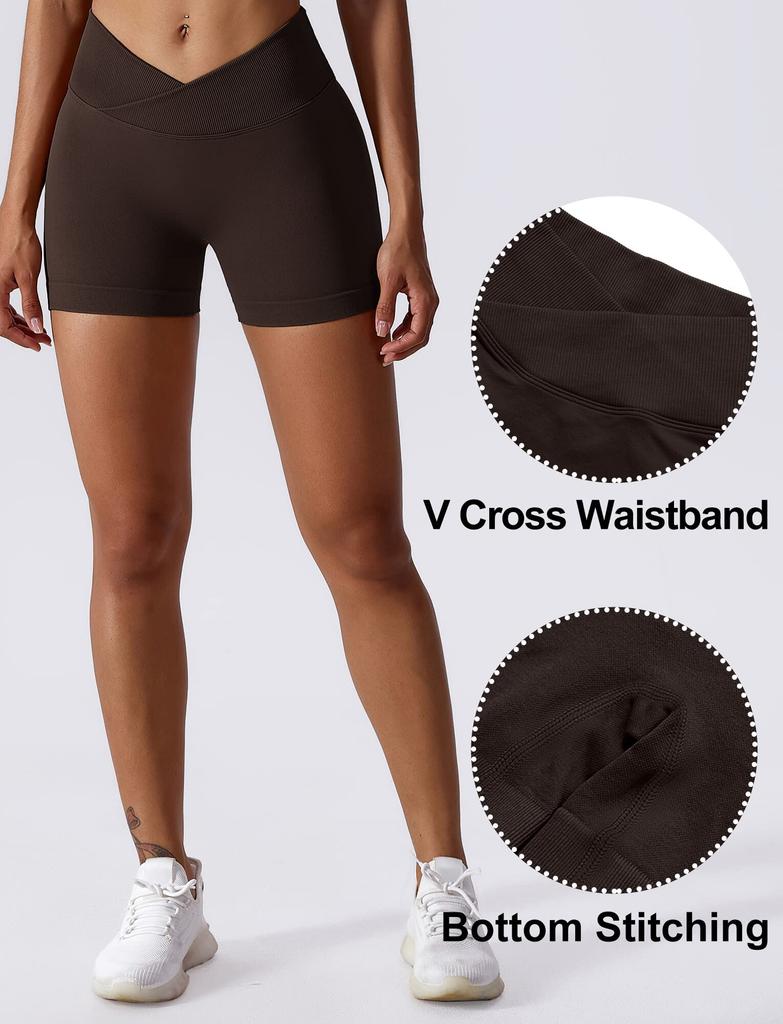 Maeau Yoga Short Stretch Shorts for and Size M Women's Butt-Lifting Tights, Leggings, Sweat-Wicking, Quick-Drying, Breathable, High-Waisted, Sports,