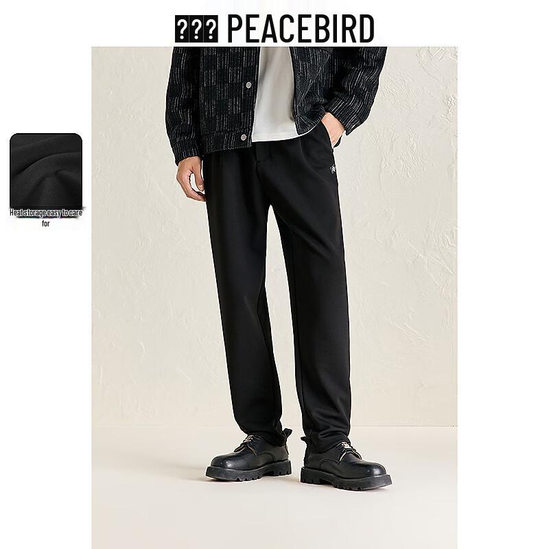 

Peacebird Men s Winter Warm Business Casual Drawstring Pants 32