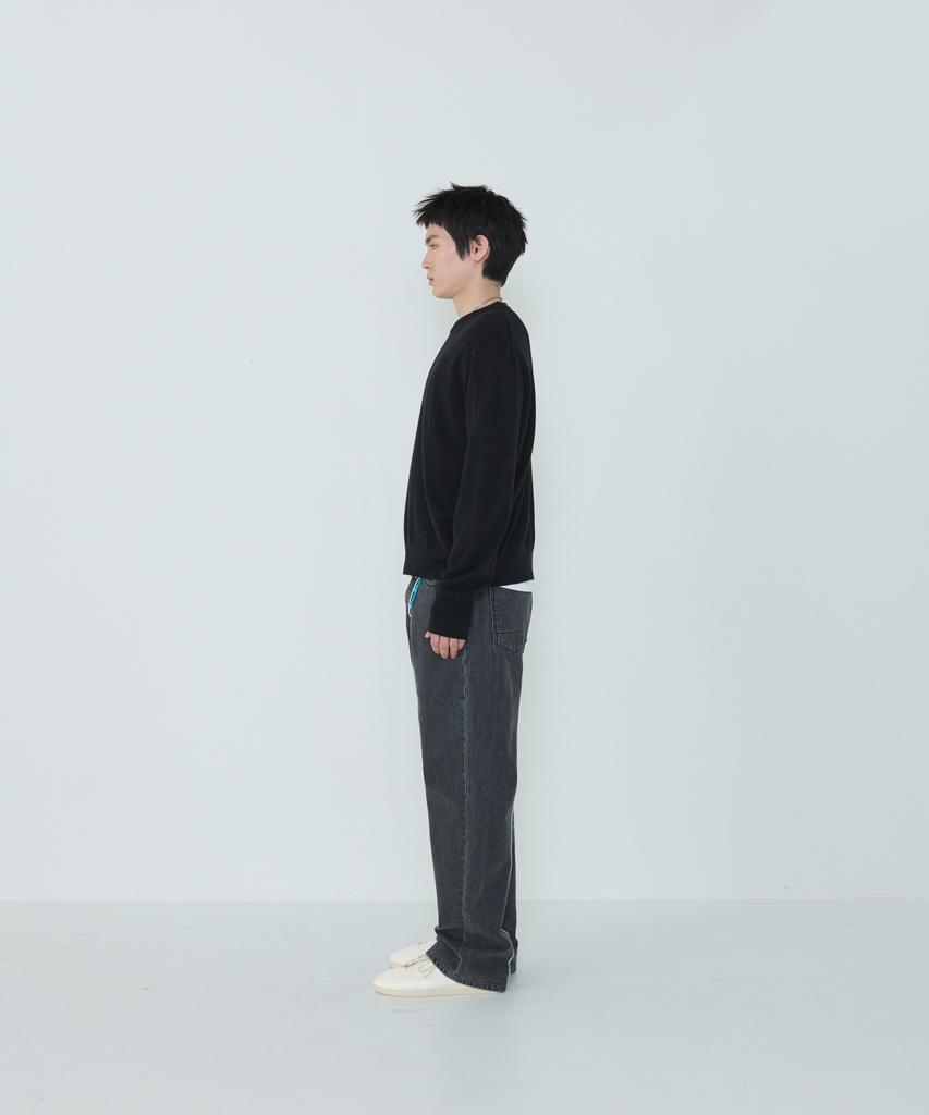 Deossingindeeodeeo Composed Slit Knit Black