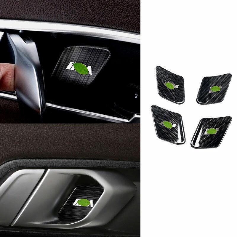 Interior Door Bowl Cover Trim Fit For BMW 3 Series G20 - Black Titanium