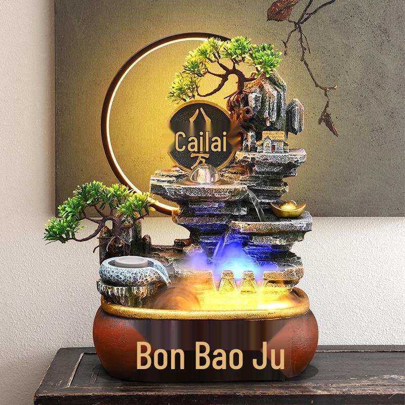 HANDUNYOU Desktop Feng Shui Water Fountain