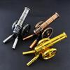 Mini Alloy Cannons Figurine Artillery Launcher Model Statue Sculpture Crafts Home Office Desktop Decor Ornament Birthday Gift