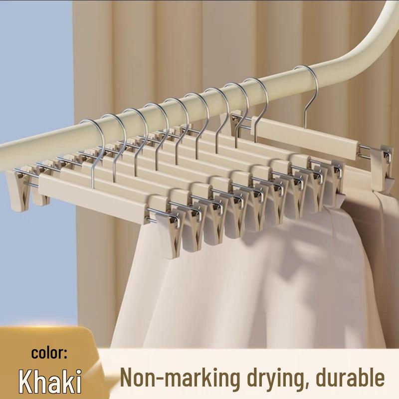 Многофункциональная вешалка для брюк и юбок с зажимами не оставляющая следов на одежде 10 clips 5 hangers Rotatable Hooks 1100₽