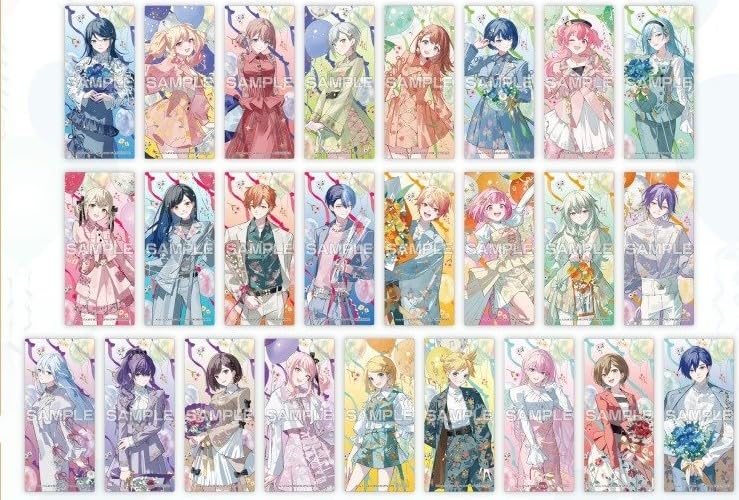 

Прозрачный набор закладок из 26 штук Project Sekai ProSeka 4-я годовщина День благодарения Памятный Аниме Ярмарка Лимитированный Бонусный Мерч