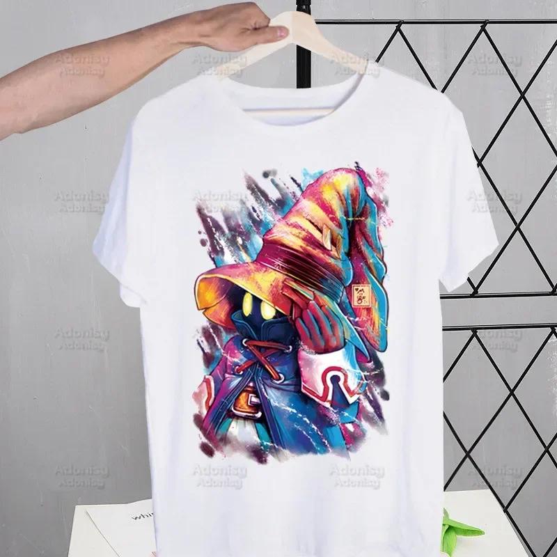 Final Fantasy Anime Shinra Men Hip Hop Streetwear Print T Shirt Harajuku TShirts Short Sleeve Fashion Casual T-Shirt Tops Tees