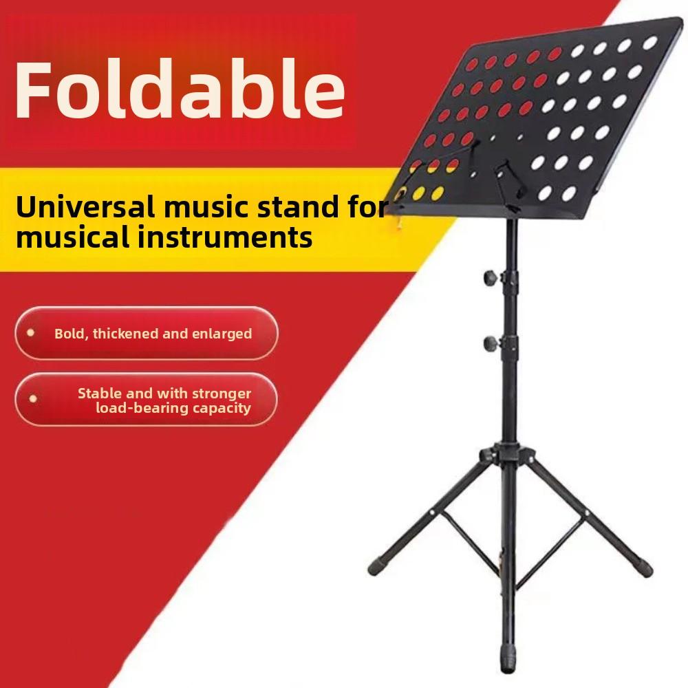 Retractable Music Stand Book Holder Portable Music Score Tripod Stand Sheet Music Stand  Guitar
