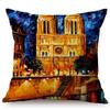 Mediterranean Beautiful Italy Venice City Scenery Oil Painting Style Sofa Decoration Pillow Case Ocean Landscape Cushion Cover
