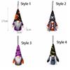 2pcs With Light Dwarf Small Pendant Hanging Faceless Doll Halloween Decoration Pendant  Gifts