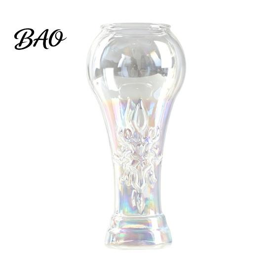 Langlebiger Bierglas-Pokalform-Weinbecher, Hitzebeständiger Krug für Craft-Bier, Transparenter Becher für Saft, Kreatives Pub-Trink-Sport-Party-Glas, Hoch Borosilikat